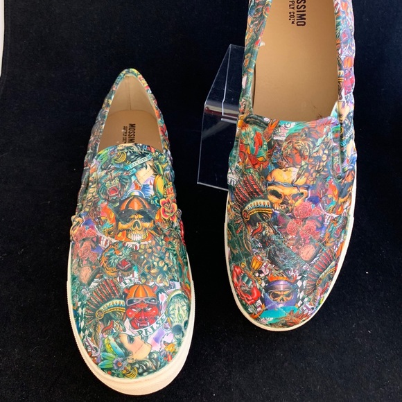 One-of-a-kind HYDROGRAPHIC tattoo design loafers - Picture 2 of 6